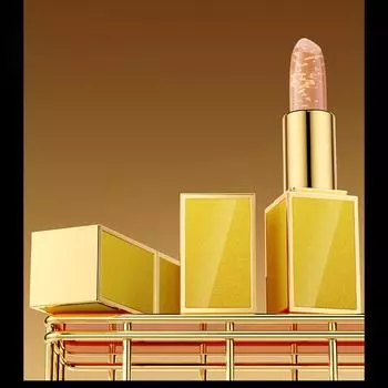 Увлажняющая помада Золотая фольга Помада, меняющая теплый цвет Помада Питательная водная помада One Size