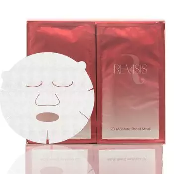 Увлажняющая тканевая маска REVISIS 2D 30 шт. Сделано в Японии 3GF в индивидуальной упаковке без запаха, бесцветная, увлажняющая тканевая маска для лица для ухода за порами