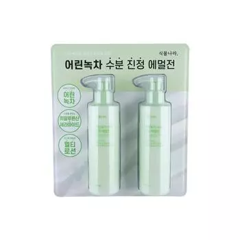 Увлажняющая успокаивающая эмульсия с молодым зеленым чаем shingmulnara 200 мл