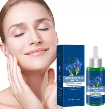 Увлажняющая, увлажняющая, нежная кожа, осветляющая тон кожи, удаление зимней сухости кожи, успокаивающая и увлажняющая эссенция, 30 мл синий