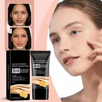 Увлажняющая жидкая основа Увлажняющая и освежающая легкая жидкая основа для ухода за кожей чёрный