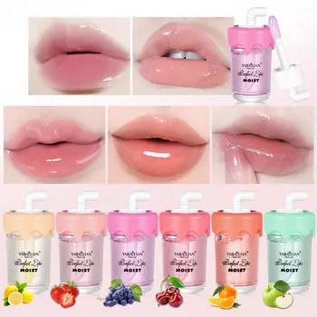 Увлажняющее фруктовое масло для губ Milk Tea Cup, бальзам для губ Fade Lip Line, защищающий губы от сухости и растрескивания, теплое фруктовое масло для губ