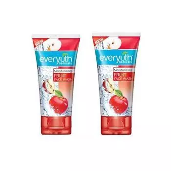 Увлажняющее фруктовое средство для умывания лица Everyuth Naturals, 50 г, упаковка из 2 шт.