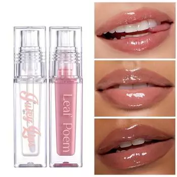 Увлажняющее масло для губ Crystal Lip Oil, придающее объем и увлажнение, мерцающий блеск для губ, тинт для губ Lip Llaze, макияж для губ