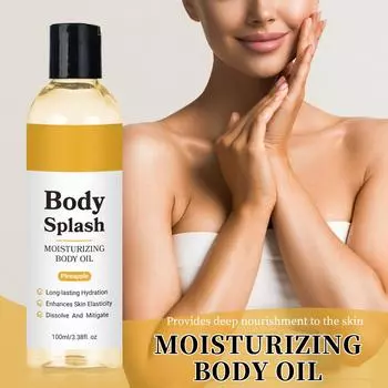 Увлажняющее масло для тела, питательное, омолаживающее, увлажняющее, осветляющее, масло для ухода за кожей тела. 100 мл белый