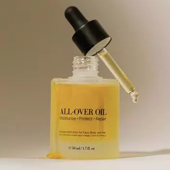 Увлажняющее масло подходит для любого типа кожи, с глянцевой кожей и прозрачным увлажняющим веществом Масло 50мл белый