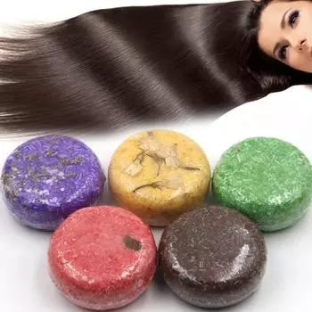 Увлажняющее мыло для волос против перхоти, ароматный гладкий твердый шампунь фиолетовый
