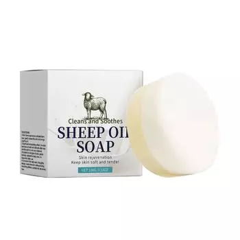 Увлажняющее мыло с овечьей шерстью Мягкое и освежающее очищающее средство для контроля жирности кожи Очищающее средство для ванны Увлажняющее мыло с овечьей шерстью One Size