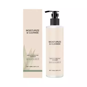 Увлажняющее нежное очищающее средство Увлажняющее очищающее средство Ежедневное очищающее средство для сухой и нормальной кожи100 мл белый