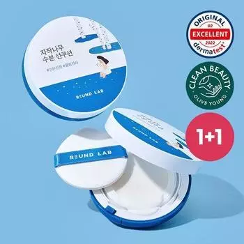 [Увлажняющее охлаждение] Круглый увлажняющий солнцезащитный кушон Lab Birch 15 г