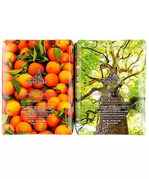 Увлажняющее травяное мыло с натуральным апельсиновым маслом, хурмой и камфорным маслом | Роскошное органическое мыло | Для сухой кожи и жирной кожи 2 x 75g (Pack of Two)