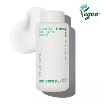 [Увлажняющее успокаивающее] Лосьон с гиалуроновой кислотой Innisfree Green Tea 170мл, корейская косметика