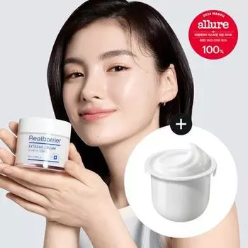 [Увлажняющее успокаивающее] Real Barrier Extreme Cream Light 70мл 1+1 план пополнения, корейская косметика