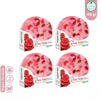 Увлажняющее восстанавливающее, веганское, натуральное розовое мыло ручной работы, без SLS