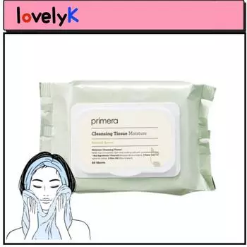 Увлажняющие очищающие салфетки Primera - 60 листов 1p
