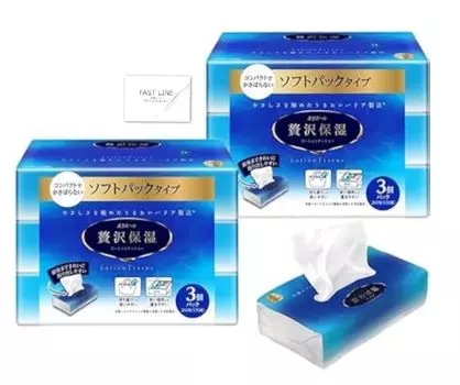 Увлажняющие салфетки Elleair Luxury Soft Pack 260 листов x 6 упаковок [Оптовая закупка]