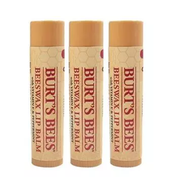 Увлажняющий бальзам для губ Burt s Bees, пчелиный воск, 4,25 г, 12 штук