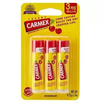 Увлажняющий бальзам для губ Carmex вишневый стик 4,25 гX3