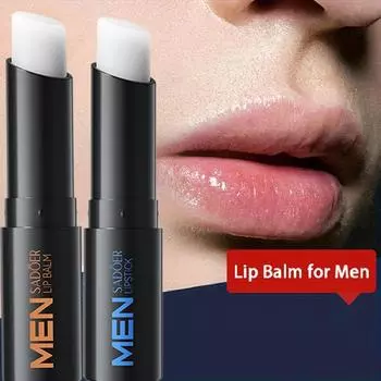 Увлажняющий бальзам для губ для мужчин, увлажняющий карандаш для губ, мягкий и увлажняющий натуральный блеск для губ, мягкая текстура, увлажняющие губы