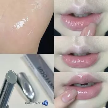 Увлажняющий бальзам для губ PinkyFocus с эффектом сияния - Увлажняет, питает и уменьшает морщинки на губах