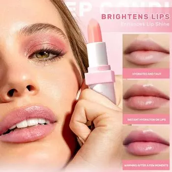 Увлажняющий бальзам для губ с теплым эффектом Двойной увлажняющий бальзам для губ предотвращает сухость, разглаживает морщины на губах, подтягивает, увлажняет и не оставляет жирного блеска