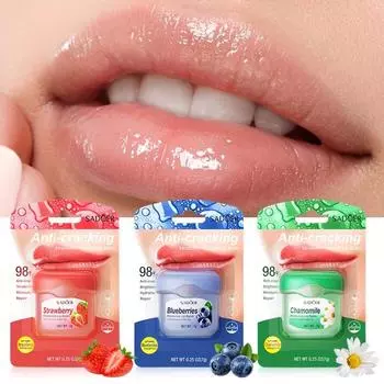 Увлажняющий бальзам для губ Strawberry Vaseline против трещин, женский увлажняющий бальзам для губ в подарок Chamomile