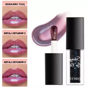 Увлажняющий блеск для губ, меняющий температуру, Увлажнение, Осветление морщин на губах, Роскошный блеск для губ, Создание очаровательного макияжа губ 4.6ml