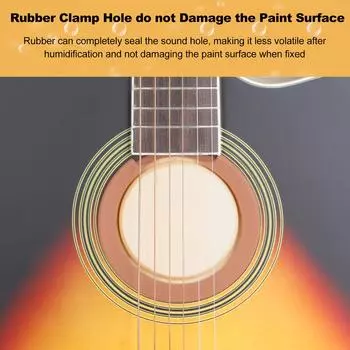 Увлажняющий чехол для гитарного звукового отверстия со встроенной губкой, увлажнитель гитарного звукового отверстия с 2 шт. разноцветный