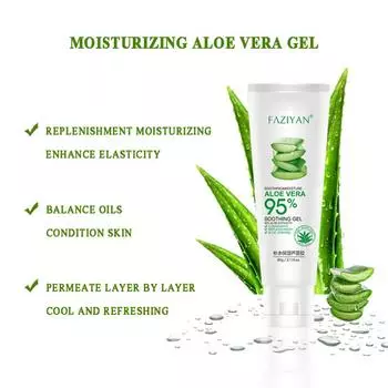 Увлажняющий гель алоэ вера Увлажняющий успокаивающий гель для кожи Гель алоэ вера для устранения следов акне, против высыхания