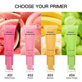 Увлажняющий гель перед макияжем Увлажняющий праймер для лица на гелевой основе Успокаивающий и осветляющий гель перед макияжем Желе для фиксации макияжа #1 Watermelon