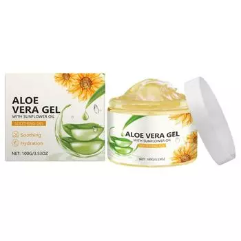 Увлажняющий гель с подсолнечником Увлажняющий восстанавливающий уход за кожей лица после загара Нежный успокаивающий уход One Size