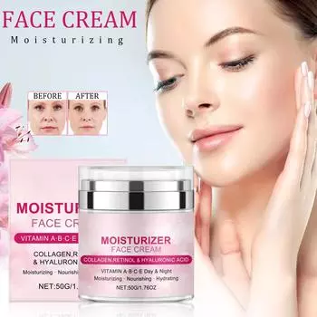 Увлажняющий и питательный крем Увлажняющий крем Питательный. Сушка. Мягкое увлажнение. 50г One Size розовый