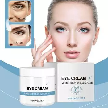 Увлажняющий и укрепляющий крем для век. Осветляет мелкие морщинки, мешки под глазами, темные круги. Увлажняющий крем для век. белый