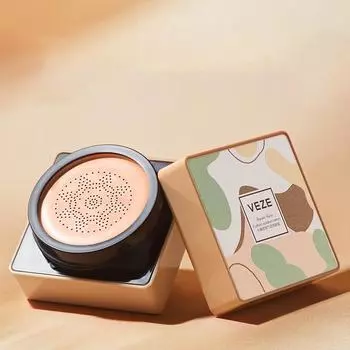 Увлажняющий и восстанавливающий изолирующий крем на воздушной подушке с грибами, легкий пудровый туман, увлажняющий консилер, фиксирующий макияж, легкий BB-крем 02#