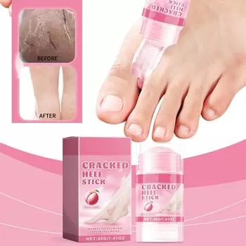 Увлажняющий карандаш для ног Peach Foot Moisturizing Stick, увлажняющий и питательный карандаш для ног против сухости и потрескавшихся пяток One Size