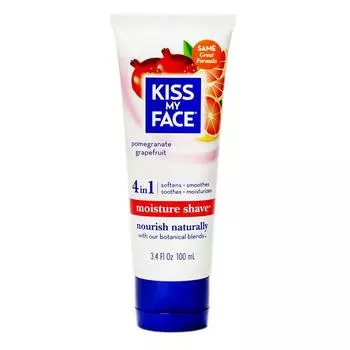 Увлажняющий крем для бритья Kiss My Face 4 в 1, 100 мл, гранат и грейпфрут, 1 шт.