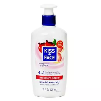 Увлажняющий крем для бритья Kiss My Face 4 в 1, 325 мл, гранат и грейпфрут, 1 шт.
