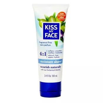 Увлажняющий крем для бритья Kiss My Face 4 в 1, 100 мл, без отдушек, 1 шт.