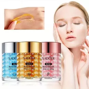 Увлажняющий крем для глаз с гиалуроновой кислотой, глубоко питает, подтягивает и подтягивает кожу вокруг глаз, уменьшает темные круги и мешки под глазами 60g