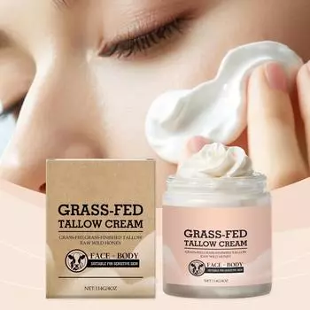 Увлажняющий крем для кожи Tallow Skin Moisturizer устраняет сухость кожи, питает ее и восстанавливает ее эластичность One Size
