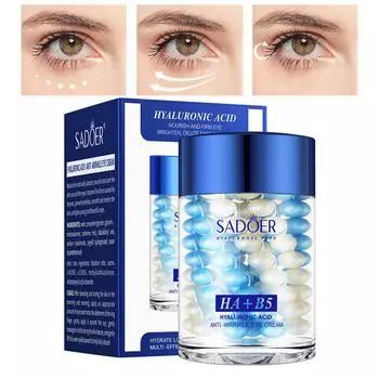 Увлажняющий крем для кожи вокруг глаз Caviar с чистой гиалуроновой кислотой и витамином B5. Увлажняющий крем для кожи вокруг глаз против морщин