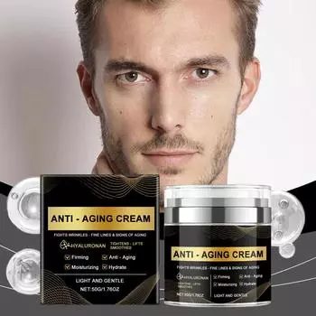 Увлажняющий крем для лица для мужчин. Глубоко увлажняющий. Мягко питает и увлажняет кожу One Size