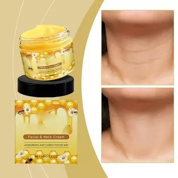 Увлажняющий крем для лица и шеи Bee Moisturizing Face And Neck Cream увлажняет и увлажняет кожу, восстанавливает кожу, питает кожу, уход за лицом и шеей One Size
