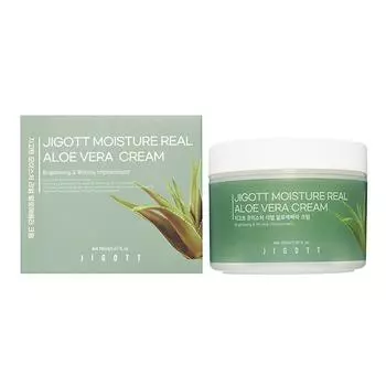 Увлажняющий крем для лица с экстрактом Алоэ Вера Jigott Moisture Real Aloe Vera Cream 150мл