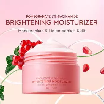 Увлажняющий крем для лица с гранатом, успокаивающий крем, осветляет тон кожи и устраняет сухость, подходит как мужчинам, так и женщинам белый