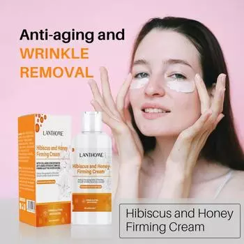 Увлажняющий крем для лица, укрепляющий кожу лица и тела, натуральный гибискус и мед для шеи