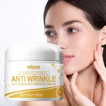 Увлажняющий крем для лица, витаминный увлажняющий крем для лица, осветляющий, против старения, увлажняющий, крем против морщин, алоэ вера и сладкий апельсин, 50 мл белый