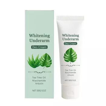 Увлажняющий крем для подмышек, Крем для уменьшения пигментации и отбеливания, Отшелушивающий крем для тела для женщин One Size белый