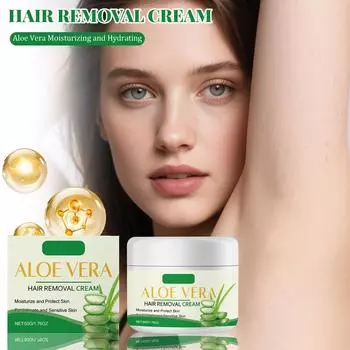 Увлажняющий крем для удаления волос с алоэ, не раздражающий гладкую кожу, крем для удаления волос One Size