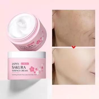 Увлажняющий крем для ухода за кожей, косметический крем для лица Lycopodium Japan Cherry Blossom Essence 25g
